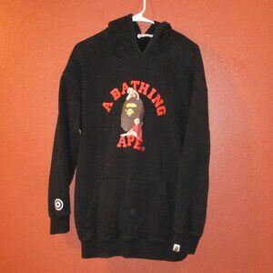 Bathing Ape Men X Large Black Red Brown Graphic Pullover Hoodie